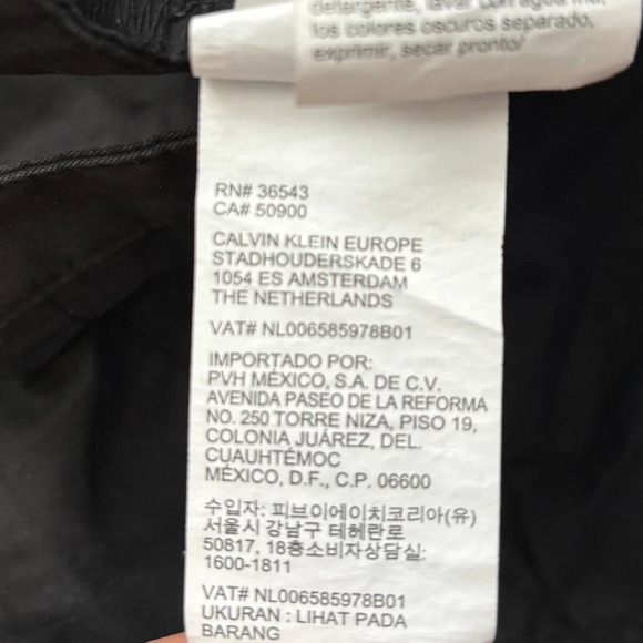 Calvin Klein | Mens Bermuda Shorts Size 32 Black RN36543 - Picture 4 of 6